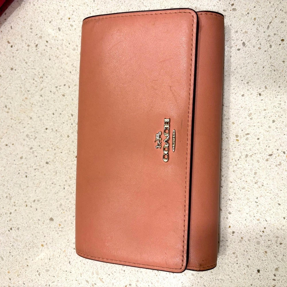 Pink coach wallet